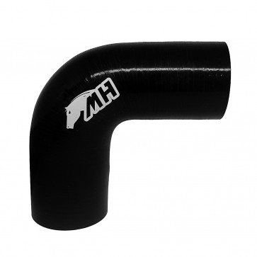 Mangote em Silicone Redutor Curva 90° graus 2-1/2" para 2-1/4" polegadas (63mm para 57mm) x 125mm