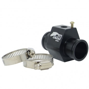 Adaptador Fêmea M10*1.0 para Sensor de Água com Entradas e Saídas 28mm - Preto