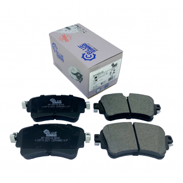 Jogo de Pastilha de Freio Traseira Audi Volkswagen Touareg A4 A5 A6 A7 A8 Q3 Q5 Q7 BF1669-08 - Blue Friction