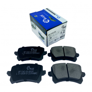 Jogo de Pastilha de Freio Traseira Audi Volkswagen Q3 Passat Tiguan BF1342-00 - Blue Friction
