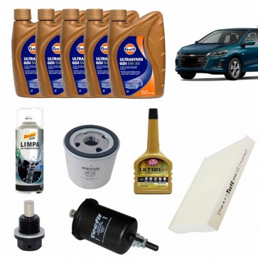 Kit Revisão + Troca de Óleo para Novo Onix Onix Plus / Hatch 2020 Turbo
