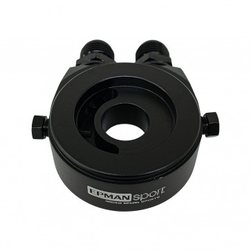 Suporte Filtro De Óleo Sandwich Plate Epman P/ Radiador Óleo - Preto