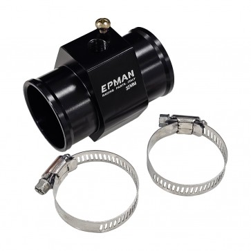 Adaptador para Sensor de Temperatura Entrada e Saída 32mm Preto Epman