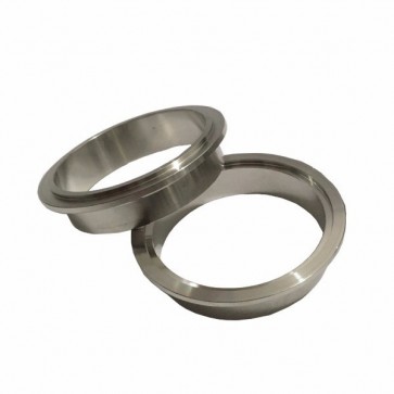 Par de Flange Macho e Fêmea 100% Inox para Abraçadeira tipo V-Band / V-Clamp de 2-1/4" polegadas