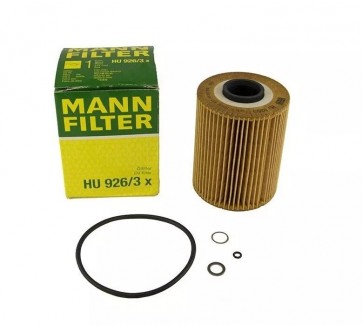 Filtro de Óleo Refil HU926/3x Para BMW Compatível com CH5320, E110H D24, 1 457 429 638 - MANN