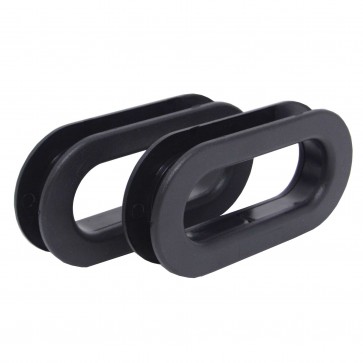 Par de Acabamento Plástico para Banco Street - Preto - Metal Horse