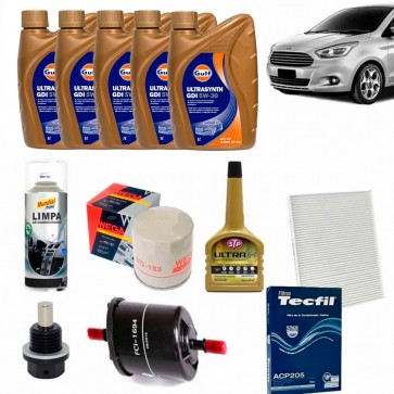 Kit Revisão + Troca de Óleo para Ford Ka 2015 EM DIANTE - MOTOR 1.0 3 CILINDROS