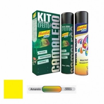 Kit Tinta Spray Camaleão Amarelo