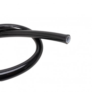 Mangueira PTFE com Malha Inox 12AN / AN12 com Cobertura Plástica - Preta