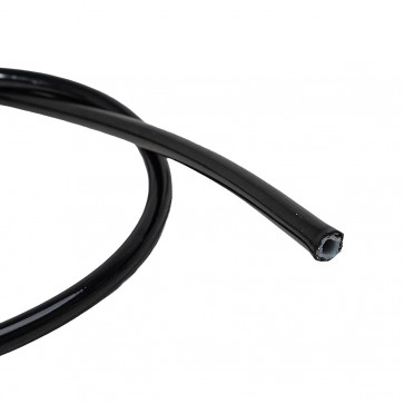 Mangueira PTFE com Malha Inox 4AN / AN4 com Cobertura Plástica - Preta