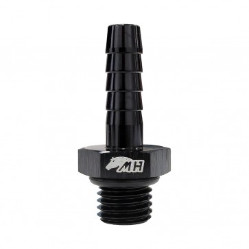 Adaptador de Mangueira Comum Macho Espigão 5/16" para Macho Métrico M12X1.5 - Preto - Metal Horse