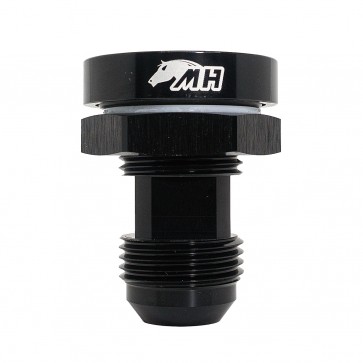 Adaptador Bulkhead com Fixação Externa para Cônico 12AN / AN12 com Porca - Preto