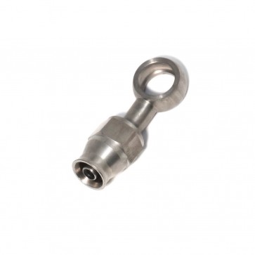 Conexão tipo Banjo 4AN / AN4 para Parafuso 4AN - Furo 11.2mm Reta para Mangueira PTFE - Inox