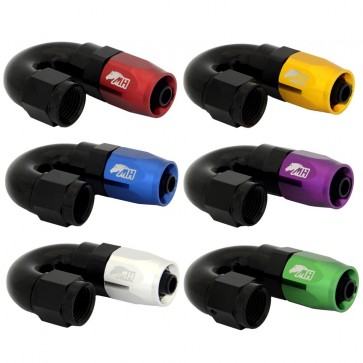 Conexão 6AN / AN6 180º para Mangueira Aeroquip - Colors (Monte sua Conexão)