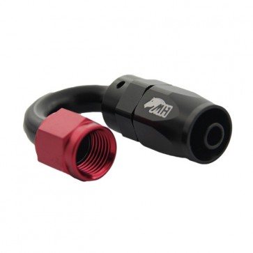 Conexão 6AN / AN6 Curva 180° graus Pro Light para Mangueira Aeroquip - Original (Preta e Vermelha)