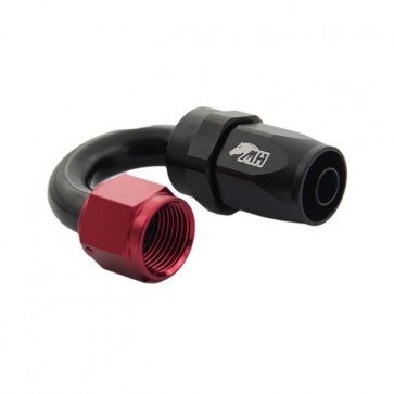Conexão 8AN / AN8 Curva 180° graus Pro Light para Mangueira Aeroquip - Original (Preta e Vermelha)
