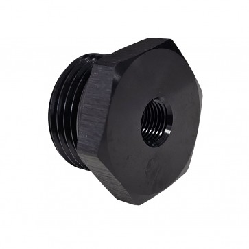 Tampão 12AN Oring com saída 1/8" NPT para sensores - Preto - Metal Horse