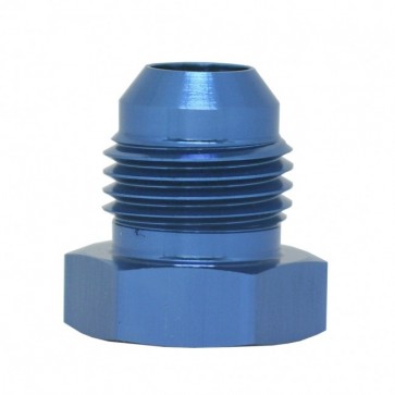 Tampão Macho Cônico 4AN / AN4 com saída 1/8" NPT para sensores - Azul