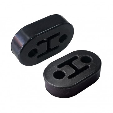 Par de Coxim Grande para fixação de Escapamento 2 Furos - Metal Horse