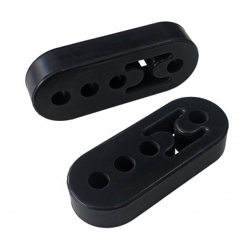 Par de Coxim Grande para fixação de Escapamento 4 Furos - Metal Horse