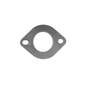 Flange para Escapamento Diâmetro Interno 2" Polegadas (51mm) x 10mm com Fixação de 2 Parafusos - Inox - Metal Horse