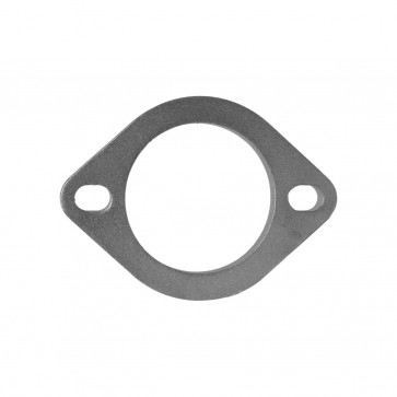 Flange para Escapamento Diâmetro Interno 2-1/2" Polegadas (63mm) x 10mm com Fixação de 2 Parafusos - Inox - Metal Horse