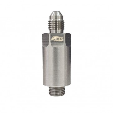 Niple Entrada de Óleo para Turbinas Garrett Roletada - Inox - Metal Horse