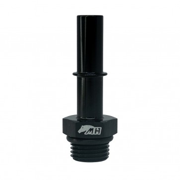 Adaptador Reto Macho 3/8" Saída de Carro Original para Macho Oring 6AN / AN6 - Preto - Metal Horse