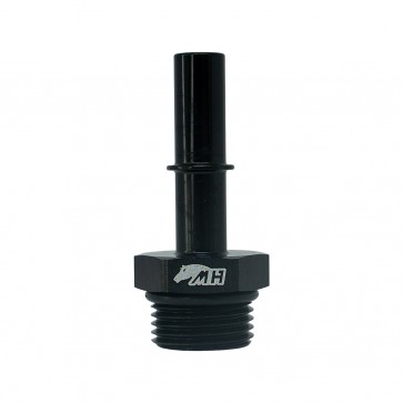 Adaptador Reto Macho 3/8" Saída de Carro Original para Macho Oring 8AN / AN8 - Preto - Metal Horse