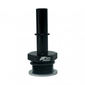Adaptador Reto Macho 3/8" Saída de Carro Original para Macho Métrico M18*1.5 - Preto - Metal Horse