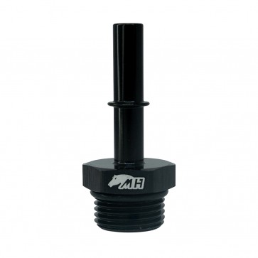 Adaptador Reto Macho 5/16" Saída de Carro Original para Macho Oring 8AN / AN8 - Preto - Metal Horse