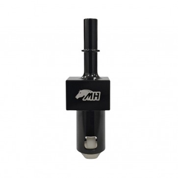 Adaptador Fêmea 3/8" com Trava Plástica Saída de Sensor Rosca Fêmea 6AN para Macho 3/8" - Preto - Metal Horse