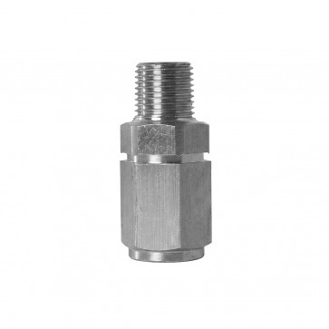 Adaptador Macho NPT 1/8" para Fêmea 3AN / AN3 em Inox - Metal Horse