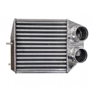 Intercooler Racing 2-1/4" Tubo Extra Fino (Tube and Fin) Retangular Unilateral Pequeno - CORE 3-3/4" Maior Fluxo