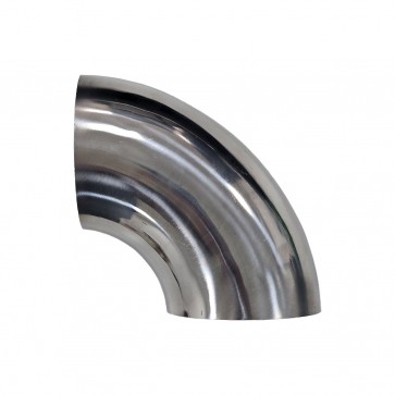 Tubo Curto em Inox Curva 90º 3" Diâmetro Externo 76mm - Metal Horse