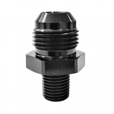 Adaptador Macho NPT 1/4" para Macho Cônico 10AN / AN10 - Preto - Metal Horse