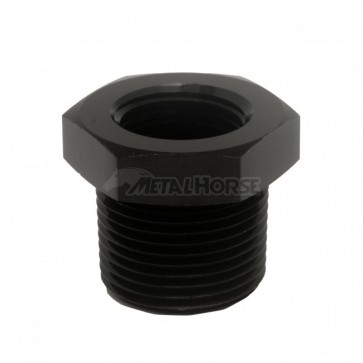 Adaptador Redutor Macho NPT 3/4" para Fêmea NPT 1/2" - Preto