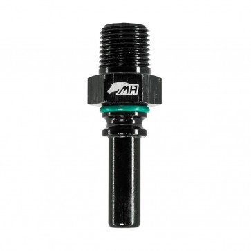Adaptador Macho NPT 1/8" para Macho Engate Rápido 4AN / AN4 (SAE 1/4") - Preto - Metal Horse