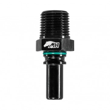 Adaptador Macho NPT 3/8" para Macho Engate Rápido 6AN / AN6 (SAE 3/8") - Preto - Metal Horse
