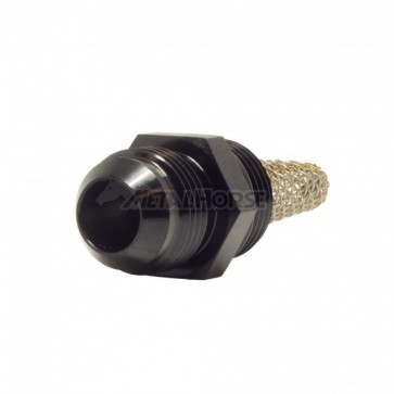 Adaptador O'ring 10AN / AN10 com Filtro para 10AN / AN10 Macho Cônico - Preto