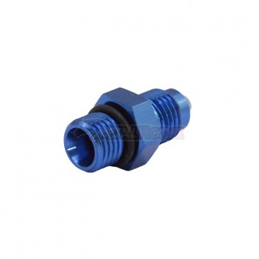 Adaptador O'ring 4AN / AN4 para 4AN / AN4 Macho Cônico - Azul