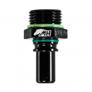 Adaptador O'ring 10AN / AN10 para Macho Engate Rápido 8AN / AN8 (SAE 1/2") - Preto - Metal Horse
