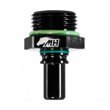 Adaptador O'ring 12AN / AN12 para Macho Engate Rápido 8AN / AN8 (SAE 1/2") - Preto - Metal Horse