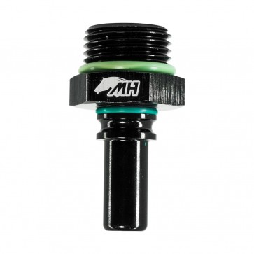Adaptador O'ring 8AN / AN8 para Macho Engate Rápido 6AN / AN6 (SAE 3/8") - Preto - Metal Horse