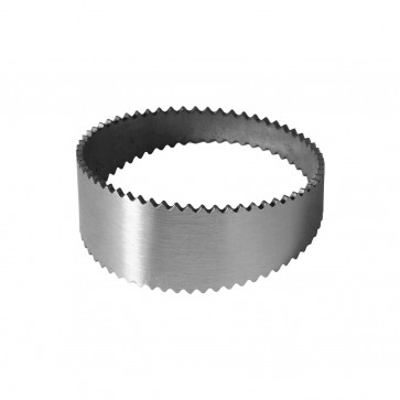 Seção de Tubo Serrilhado Pie Cut Ângulo 15° Diâmetro 2" Polegadas (51mm) em Inox - Metal Horse