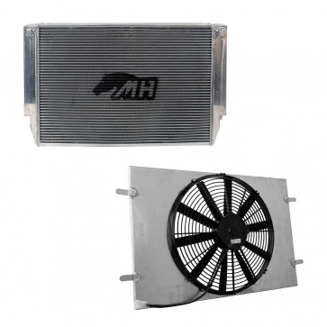 Radiador de Água Racing Completo com Ventoinha para Volkswagen Golf GTI MK7 - Montagem Original - Metal Horse