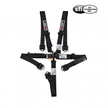 Cinto Racing 5 Pontos Drag Junior de 2" Polegadas Certificado SFI 16.2 Validade 12/2028 - Metal Horse - Preto