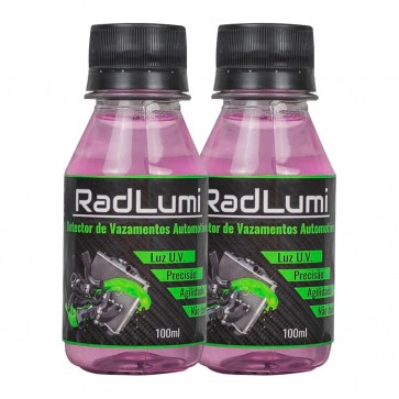 Radlumi Detector de Vazamento Automotivo 2 Unidades - 100 ml