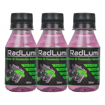 Radlumi Detector de Vazamento Automotivo 3 Unidades - 100 ml