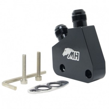 Adaptador de Óleo Macho Cônico 10AN / AN10 para Instalação de Radiador de Óleo Motores GM LS - Metal Horse